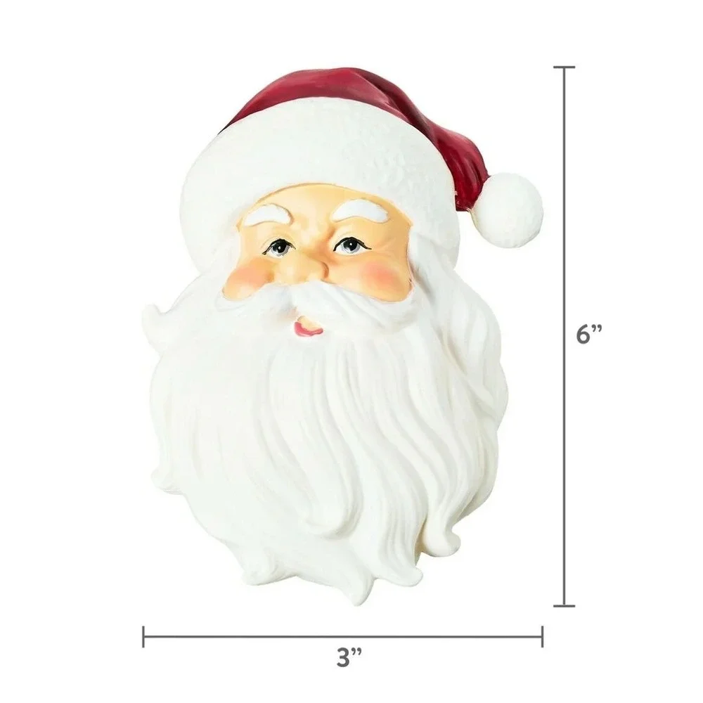 Holiday Time Santa Mini Tree Topper Lights Up 6